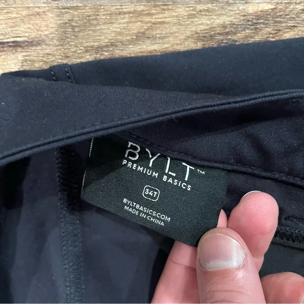 BYLT Everyday Pant 2.0 Mens 34 Tall 34x32 Slim Fit Navy Stretch Performance - Picture 9 of 16